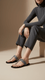 Black Formal Chappal For Women FR0555