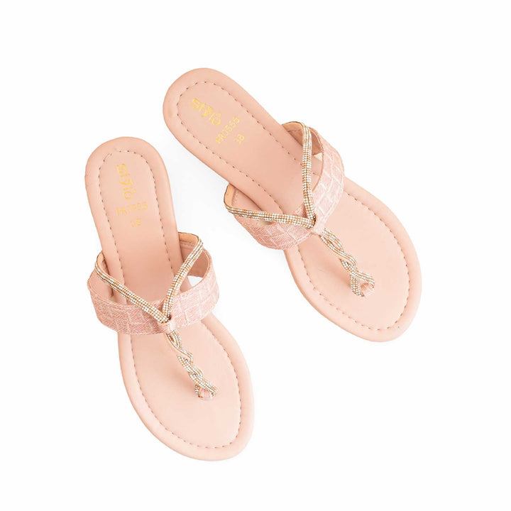Pink Formal Chappal For Women FR0555