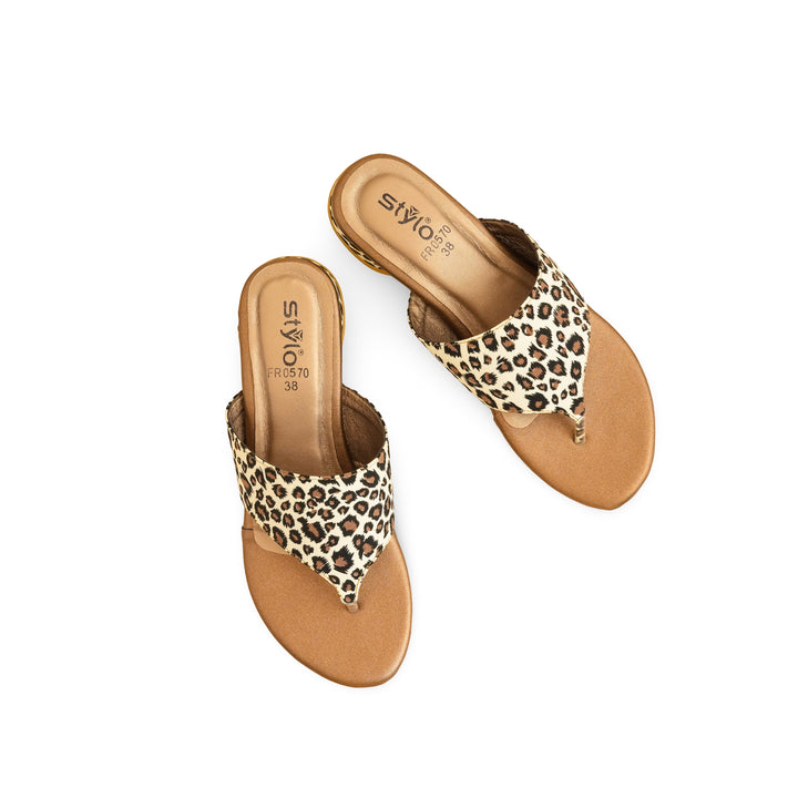 Brown Formal Chappal For Women FR0570