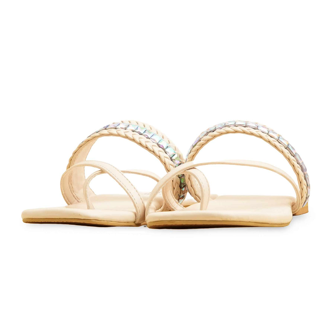 Cream Formal Chappal FR0571