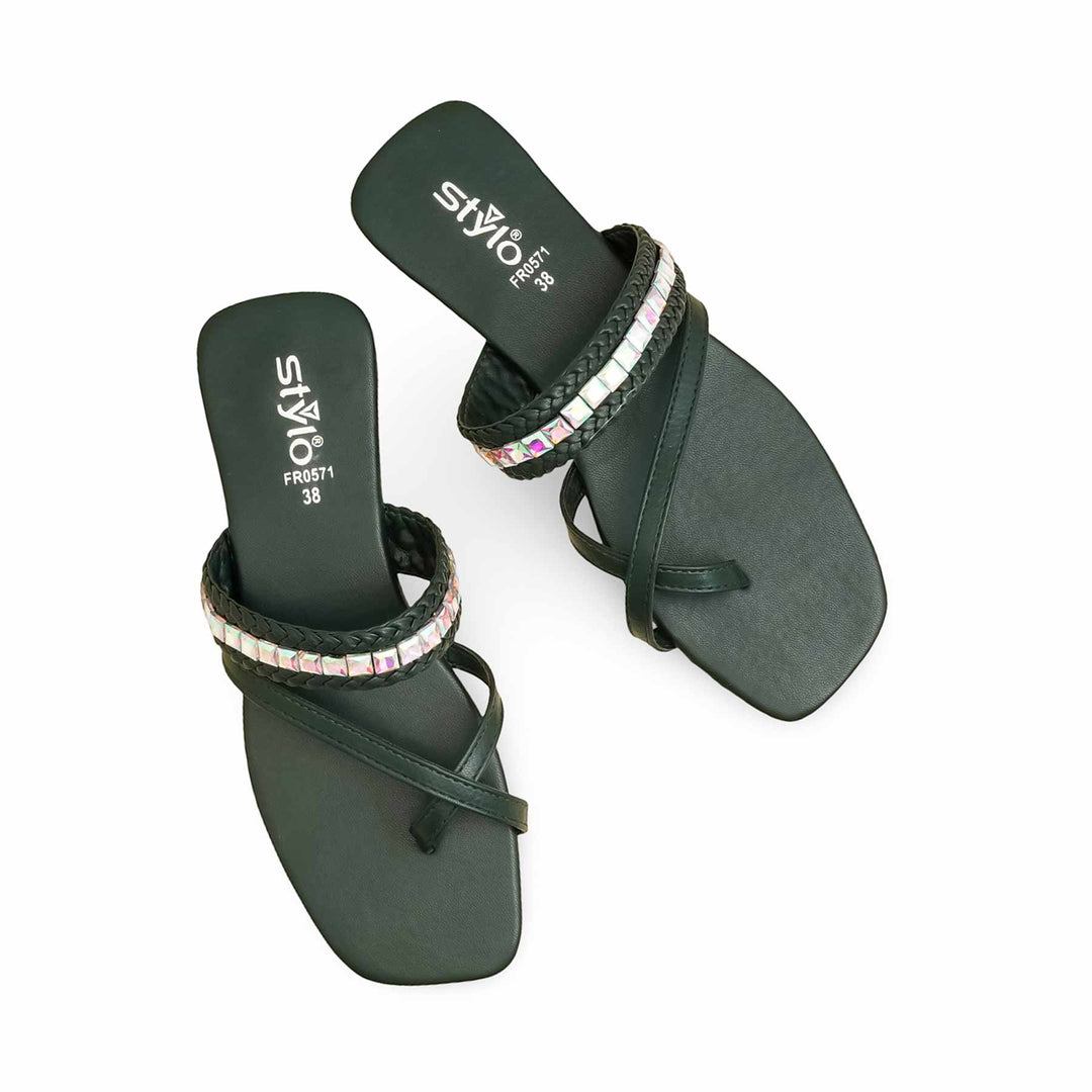 Green Formal Chappal FR0571