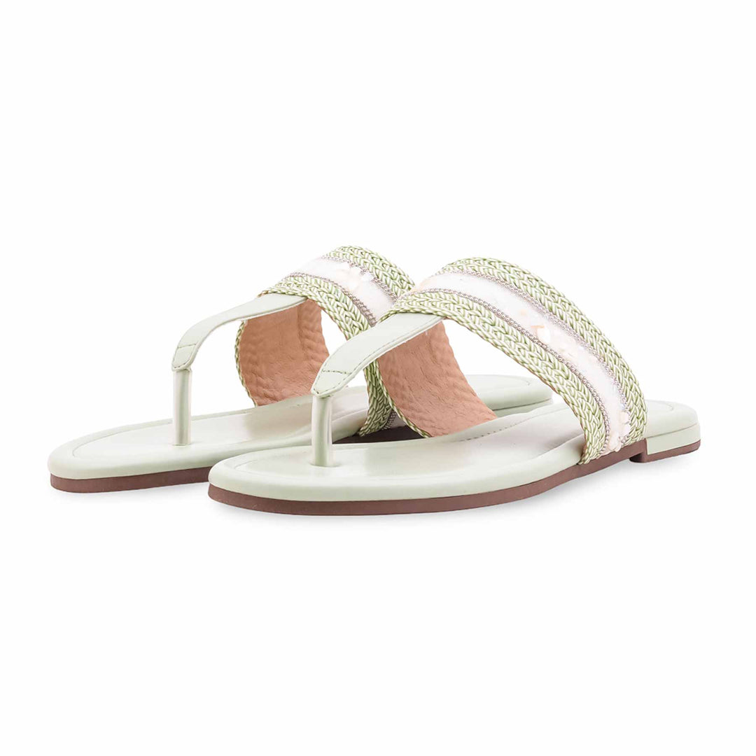 Green Formal Chappal For Women FR0573