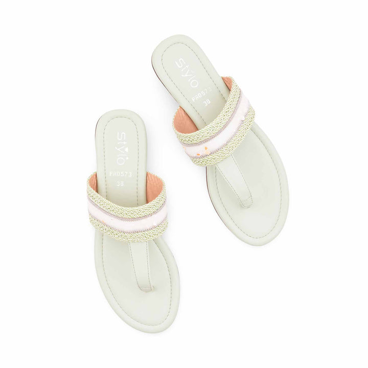 Green Formal Chappal For Women FR0573