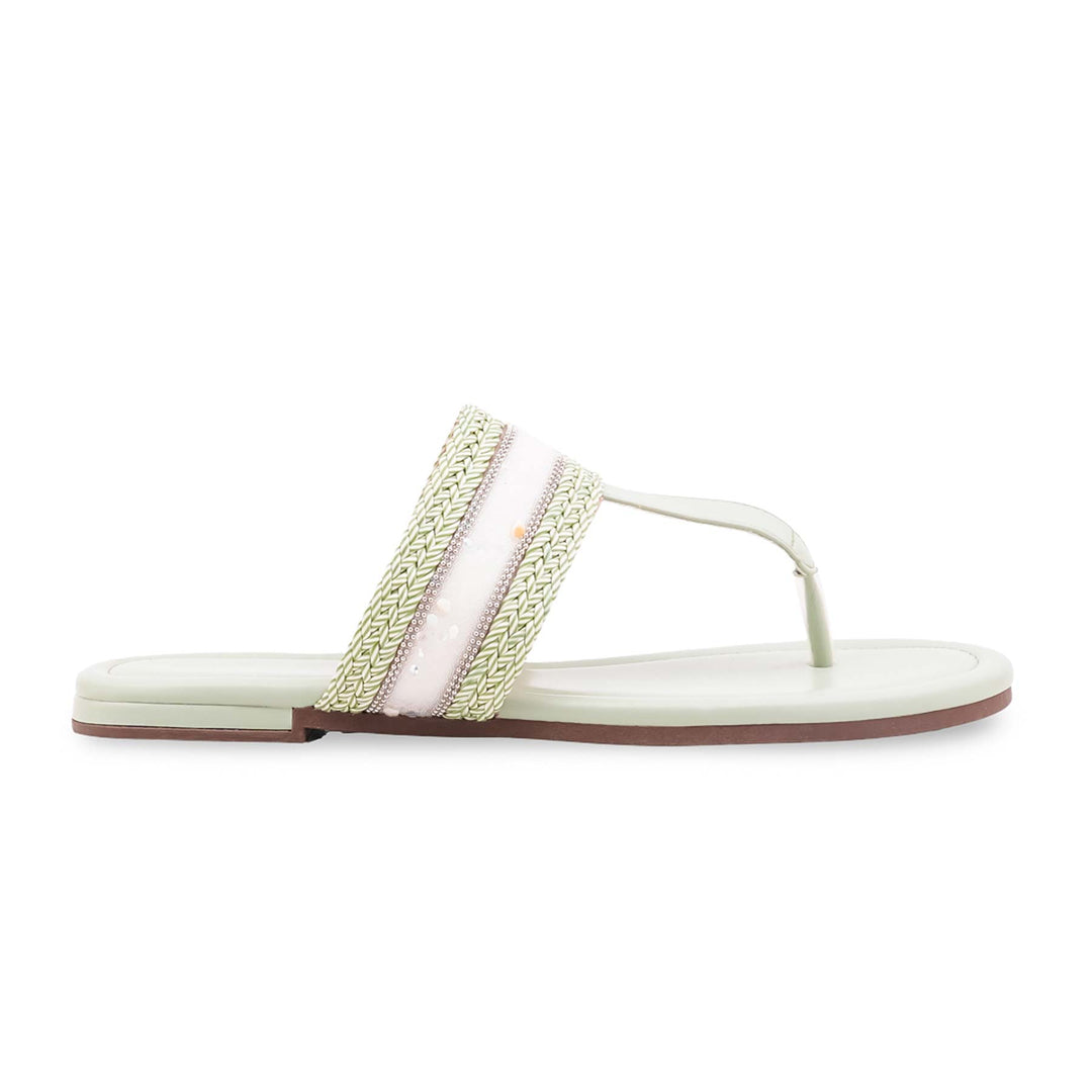 Green Formal Chappal For Women FR0573