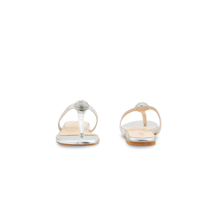 Silver Formal Chappal For Women FR0576