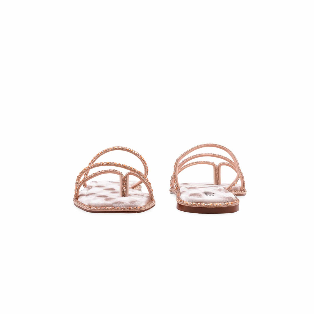 Beige Formal Chappal For Ladies FR0581
