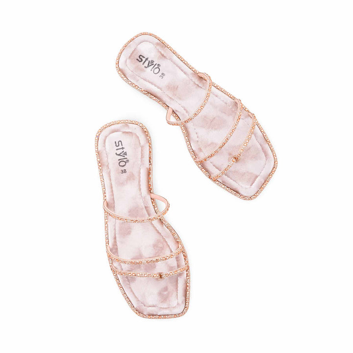 Beige Formal Chappal For Ladies FR0581