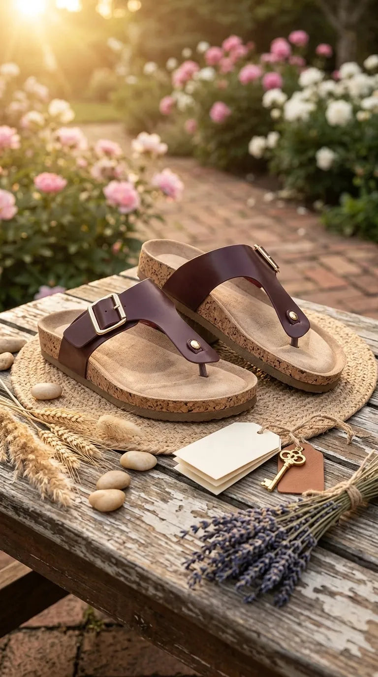 Burgundy Formal Chappal For Ladies FR0583