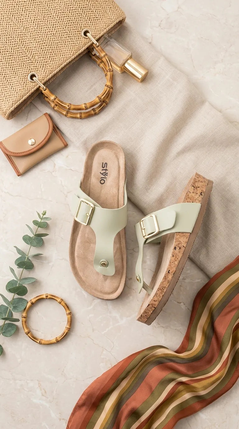 PISTAGREEN Formal Chappal For Ladies FR0583
