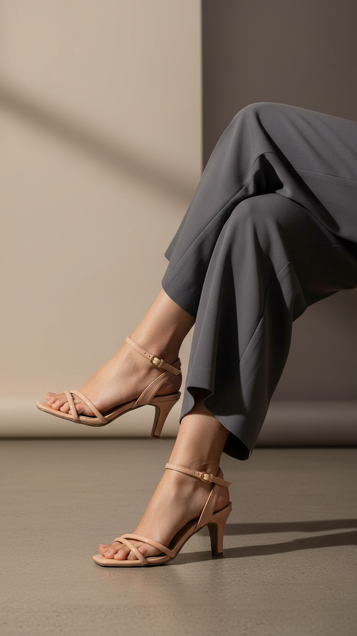 Beige Formal Sandal For Ladies FR5331
