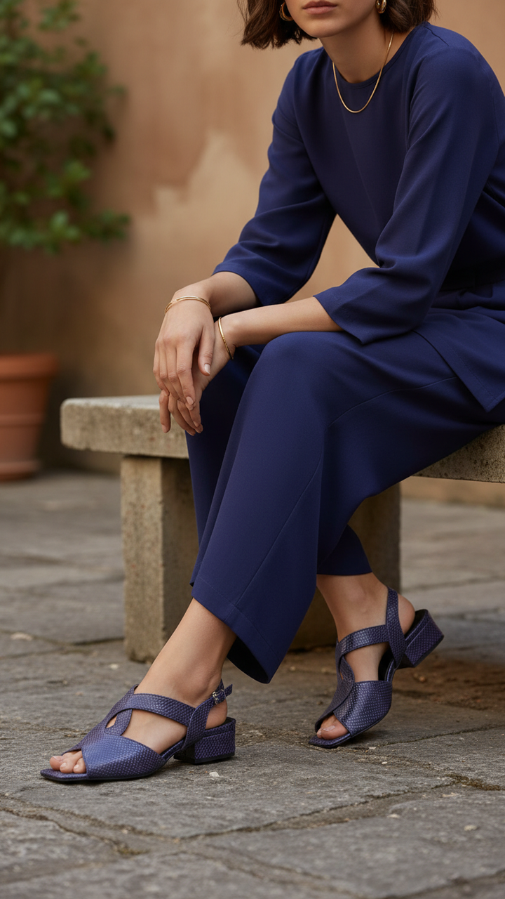 Navy Formal Sandal FR5359