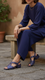 Navy Formal Sandal FR5359