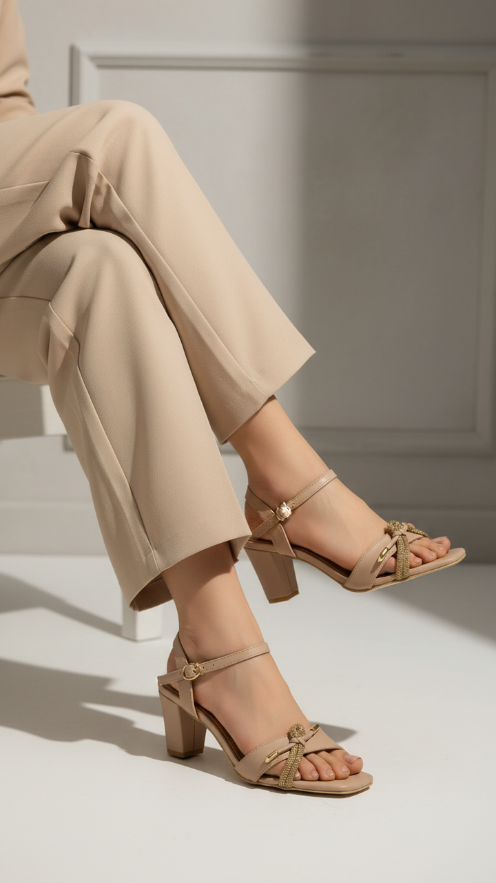 Golden Fancy Sandal FN6123