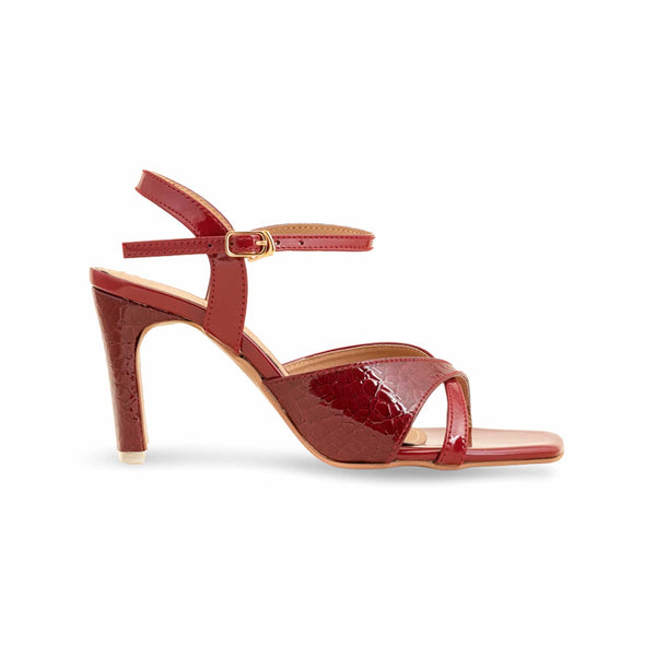 Maroon Formal Sandal For Ladies FR5367