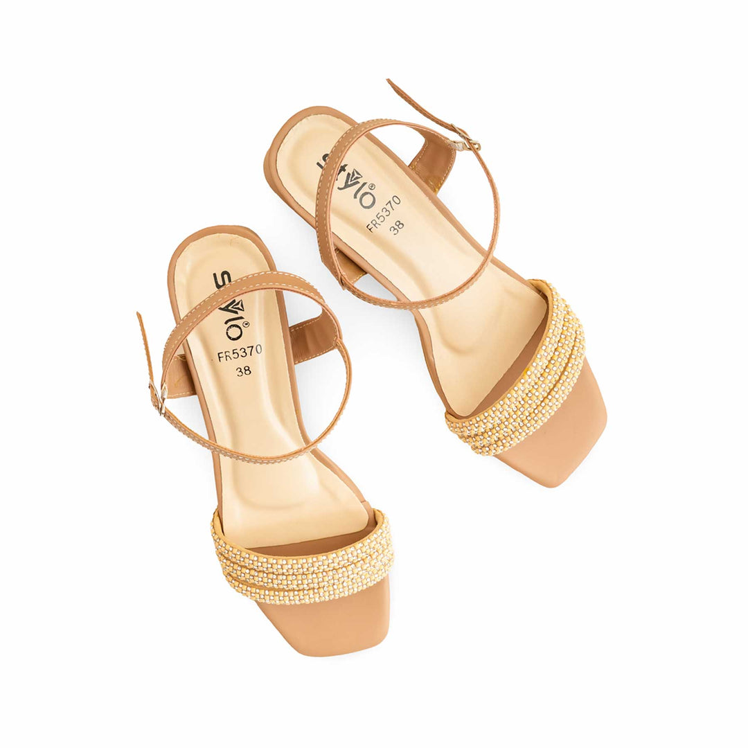 Beige Formal Sandal For Ladies FR5370