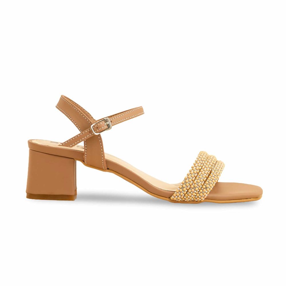 Beige Formal Sandal For Ladies FR5370