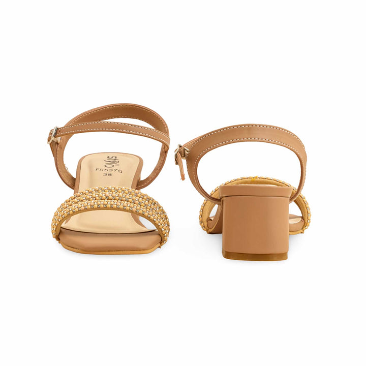 Beige Formal Sandal For Ladies FR5370