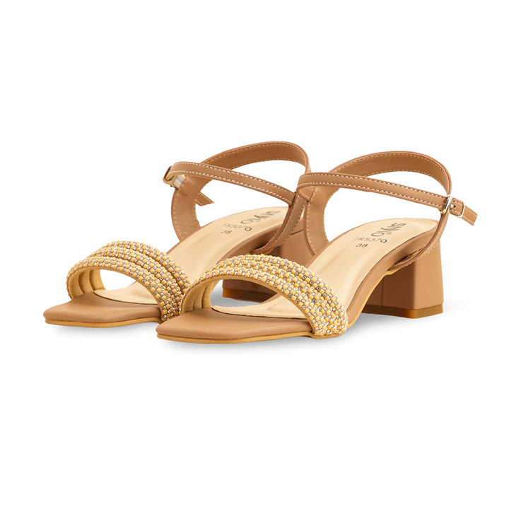 Beige Formal Sandal For Ladies FR5370