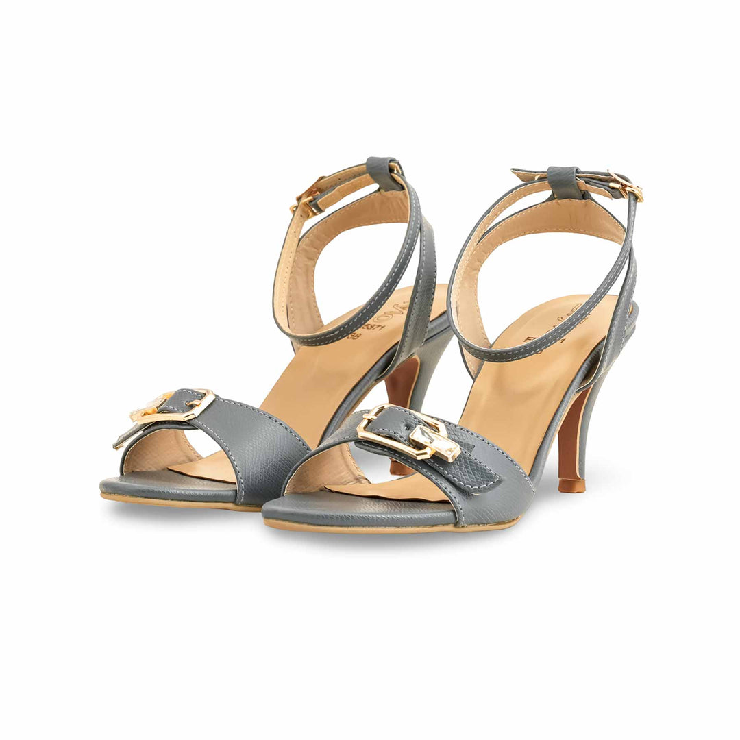 Grey Formal Sandal For Women FR5371