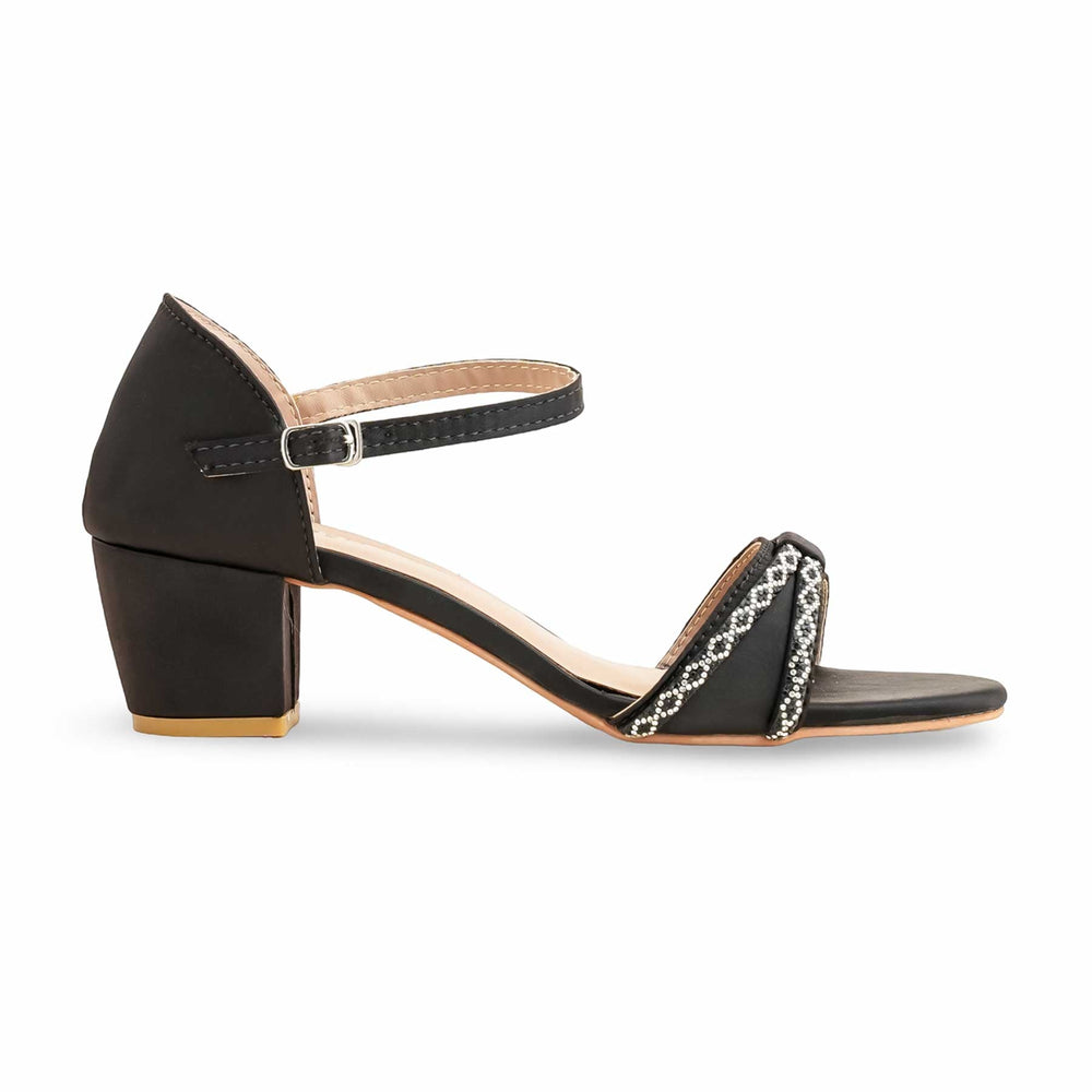 Black Formal Sandal For Ladies FR5376