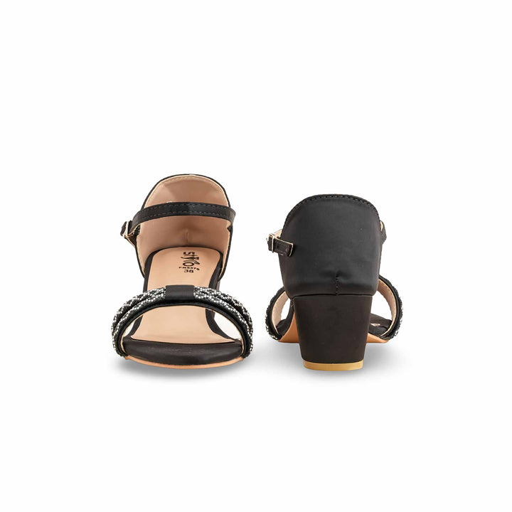 Black Formal Sandal For Ladies FR5376