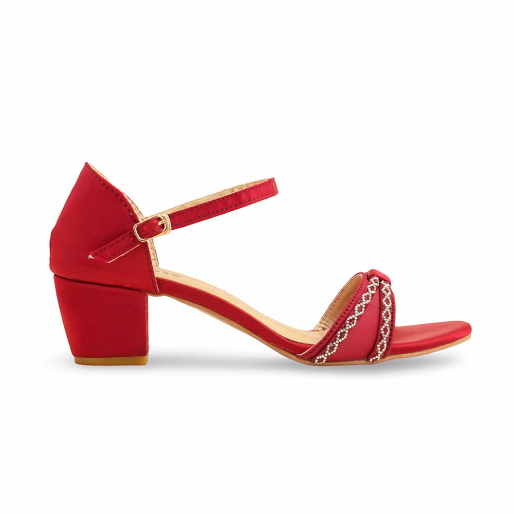 Maroon Formal Women Sandal FR5376