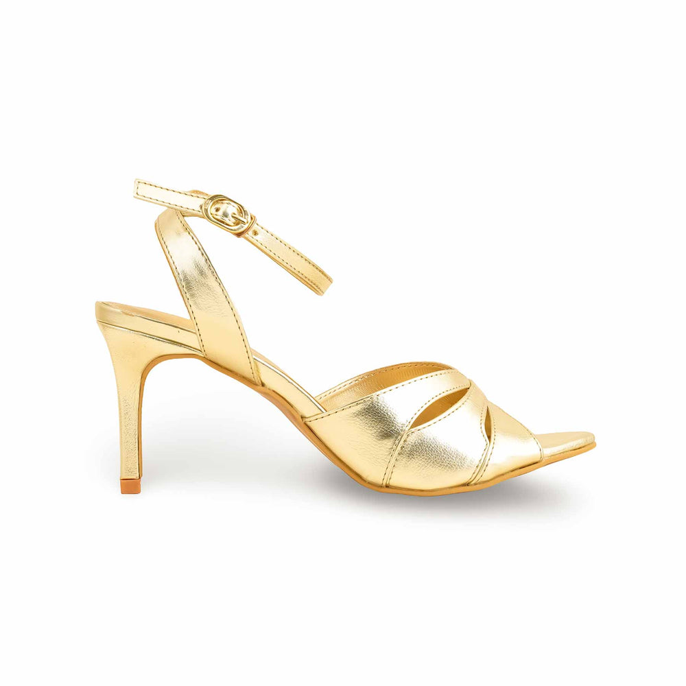 Golden Formal Sandal For Ladies FR5386