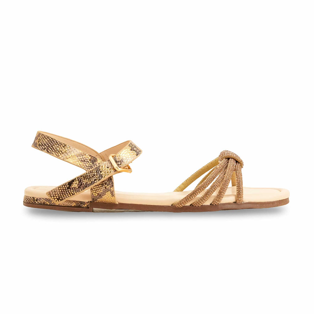 Golden Formal Sandal FR5393