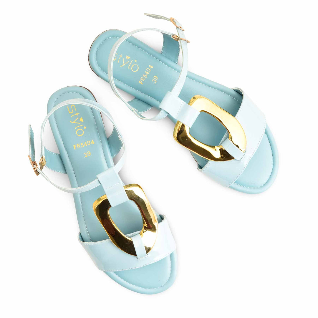 Sky Blue Formal Sandal For Ladies FR5404