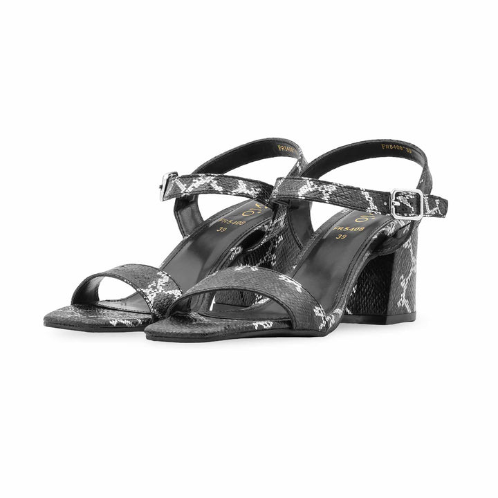 Black Formal Sandal For Women FR5408