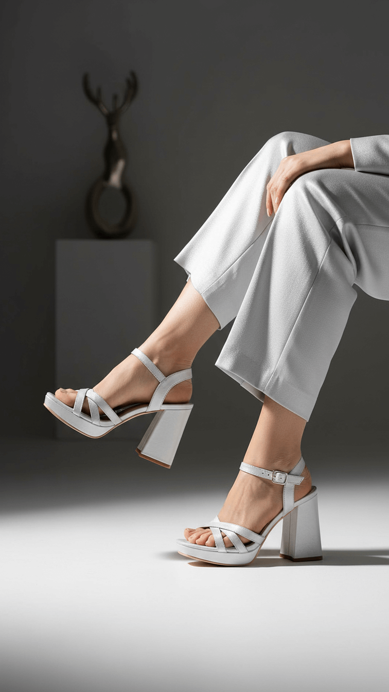 Silver Formal Women Sandal FR5415