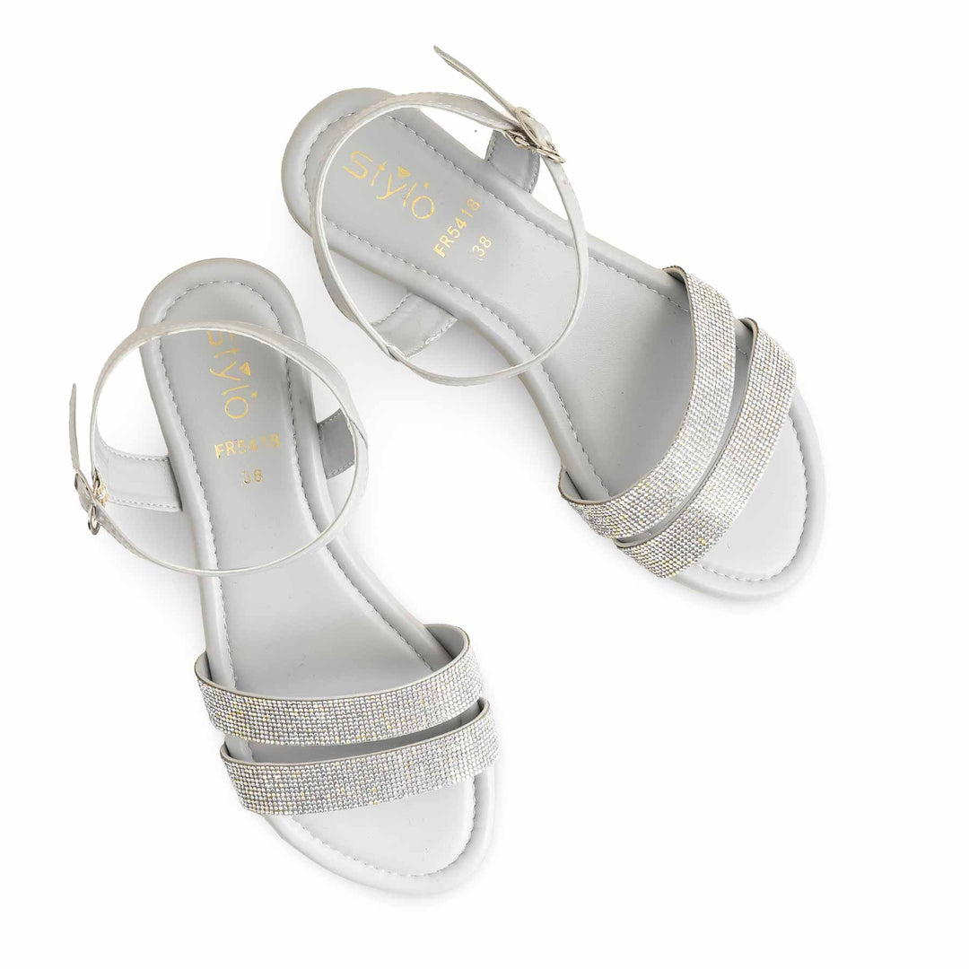 Grey Formal Sandal For Women FR5418