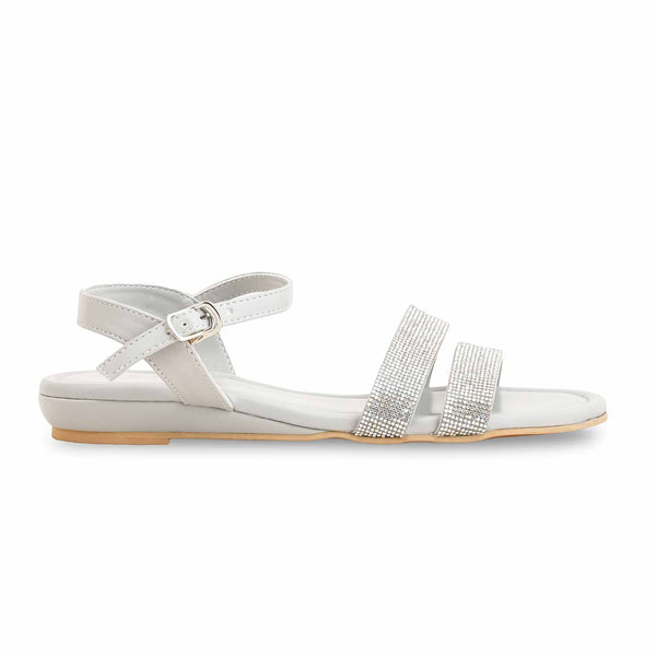 Grey Formal Sandal For Women FR5418