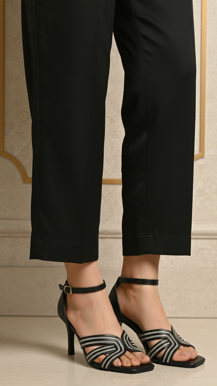 Black Formal Sandal FR5419