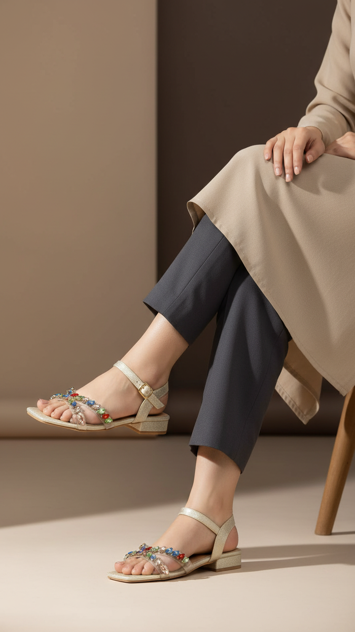 Golden Formal Sandal FR5420