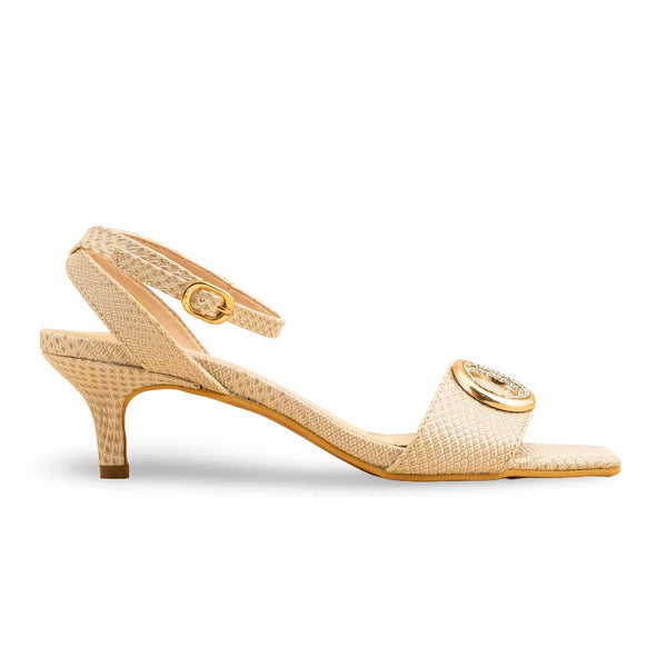 Cream Formal Women Sandal FR5443