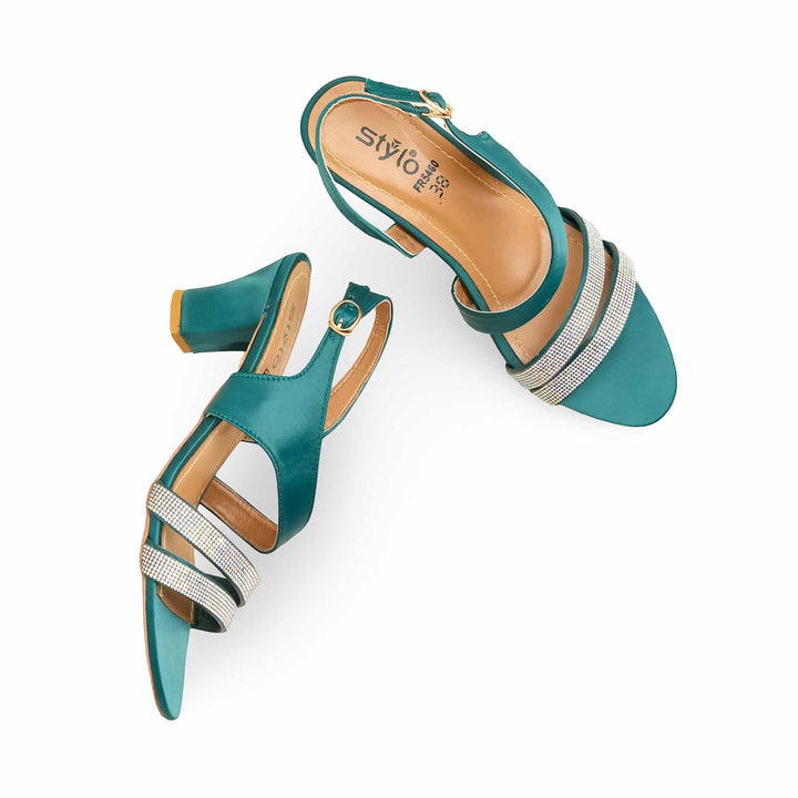 Botl Green Formal Sandal For Ladies FR5460