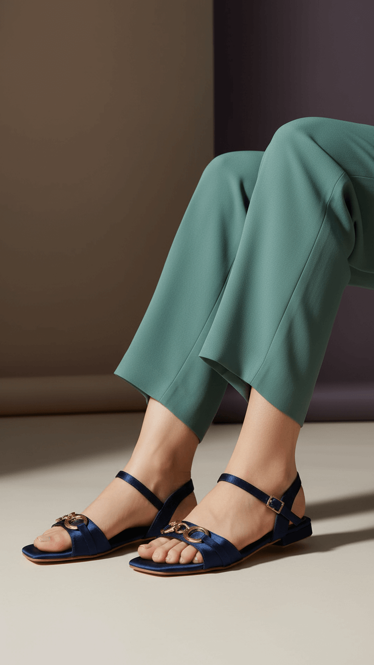 Navy Formal Sandal FR5464
