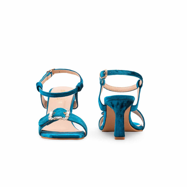 Teal Blue Formal Sandal For Women FR5477