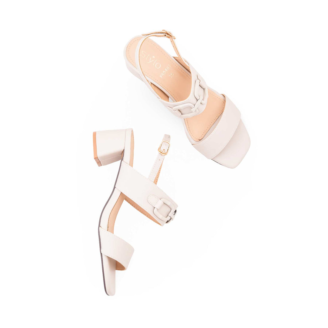 Grey Formal Sandal For Women FR5487
