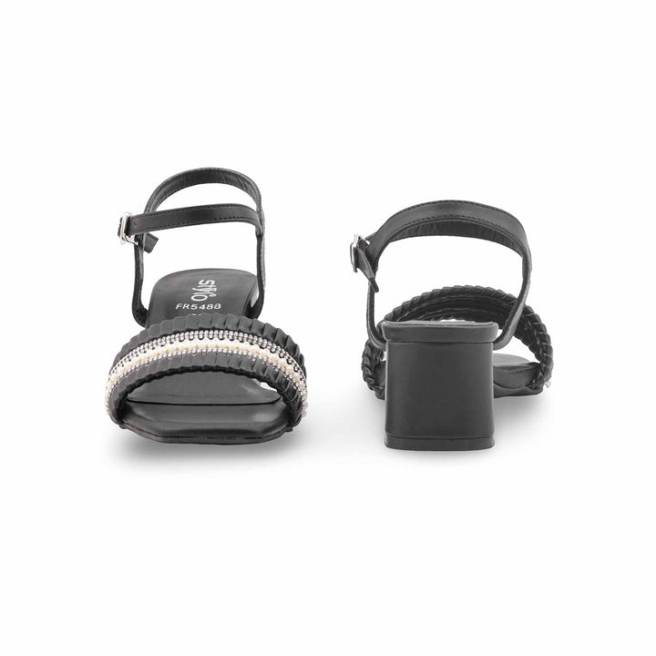 Black Formal Sandal For Ladies FR5488