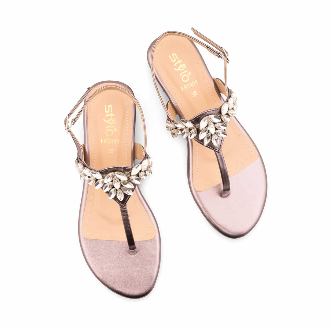 Grey Formal Sandal For Women FR5491