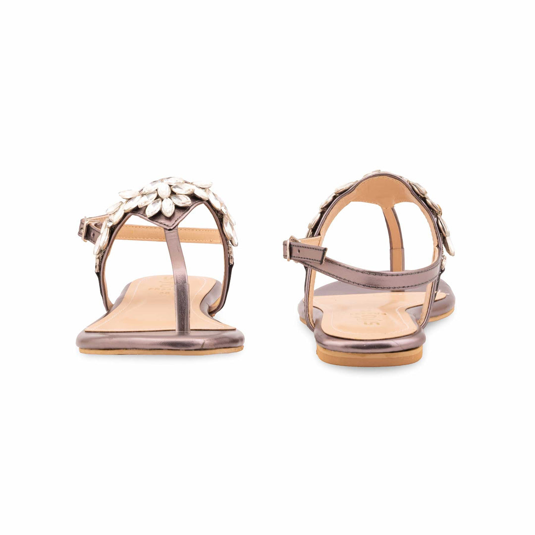 Grey Formal Sandal For Women FR5491