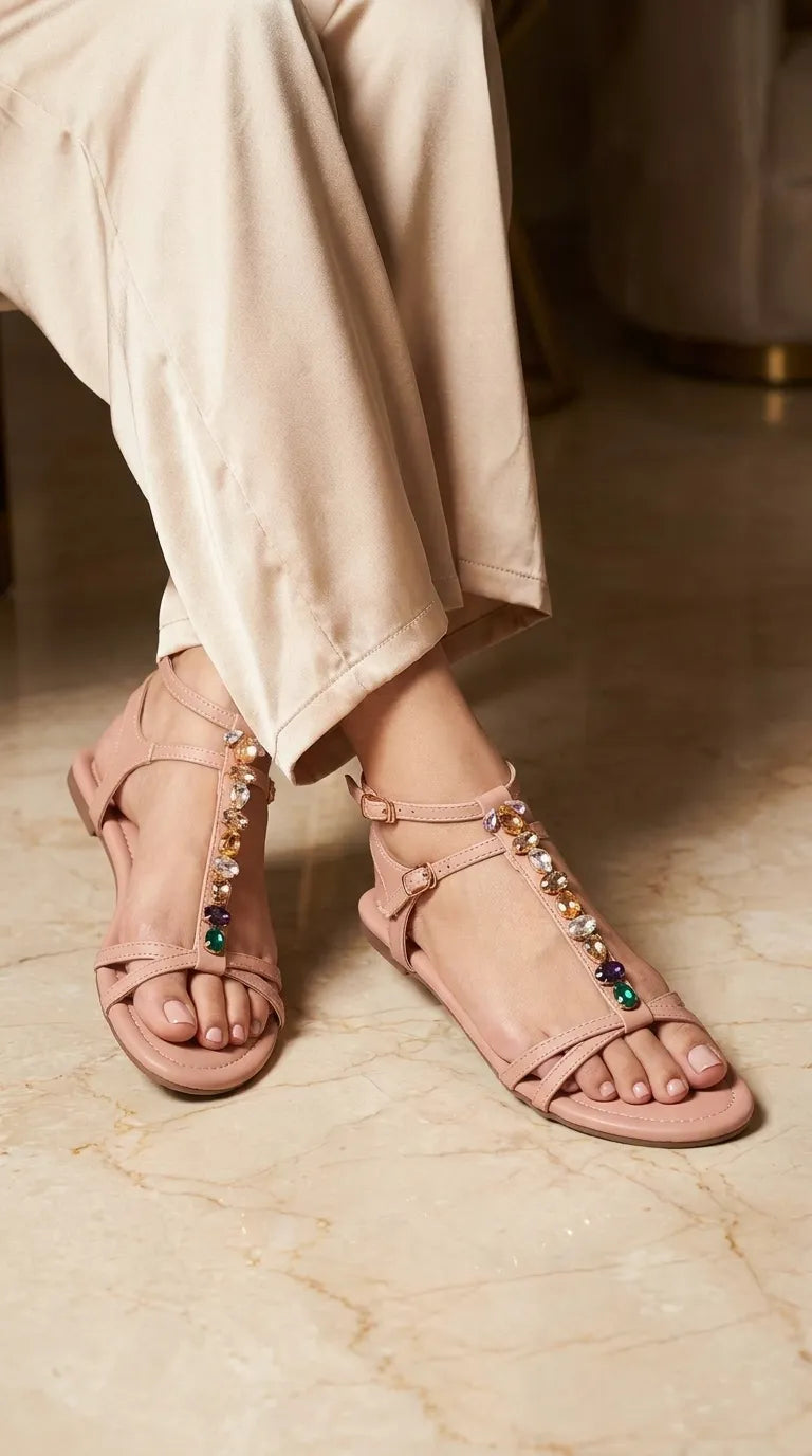 Pink Formal Sandal For Ladies FR5494