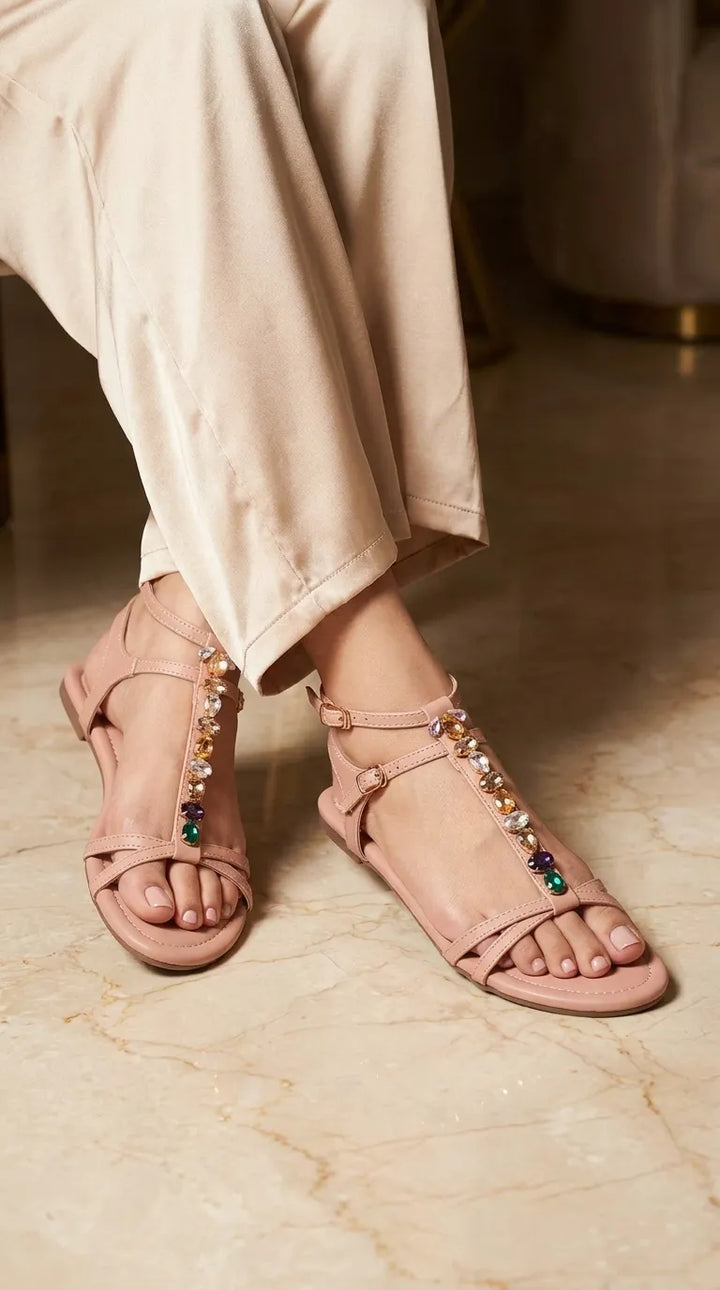 Pink Formal Sandal For Ladies FR5494