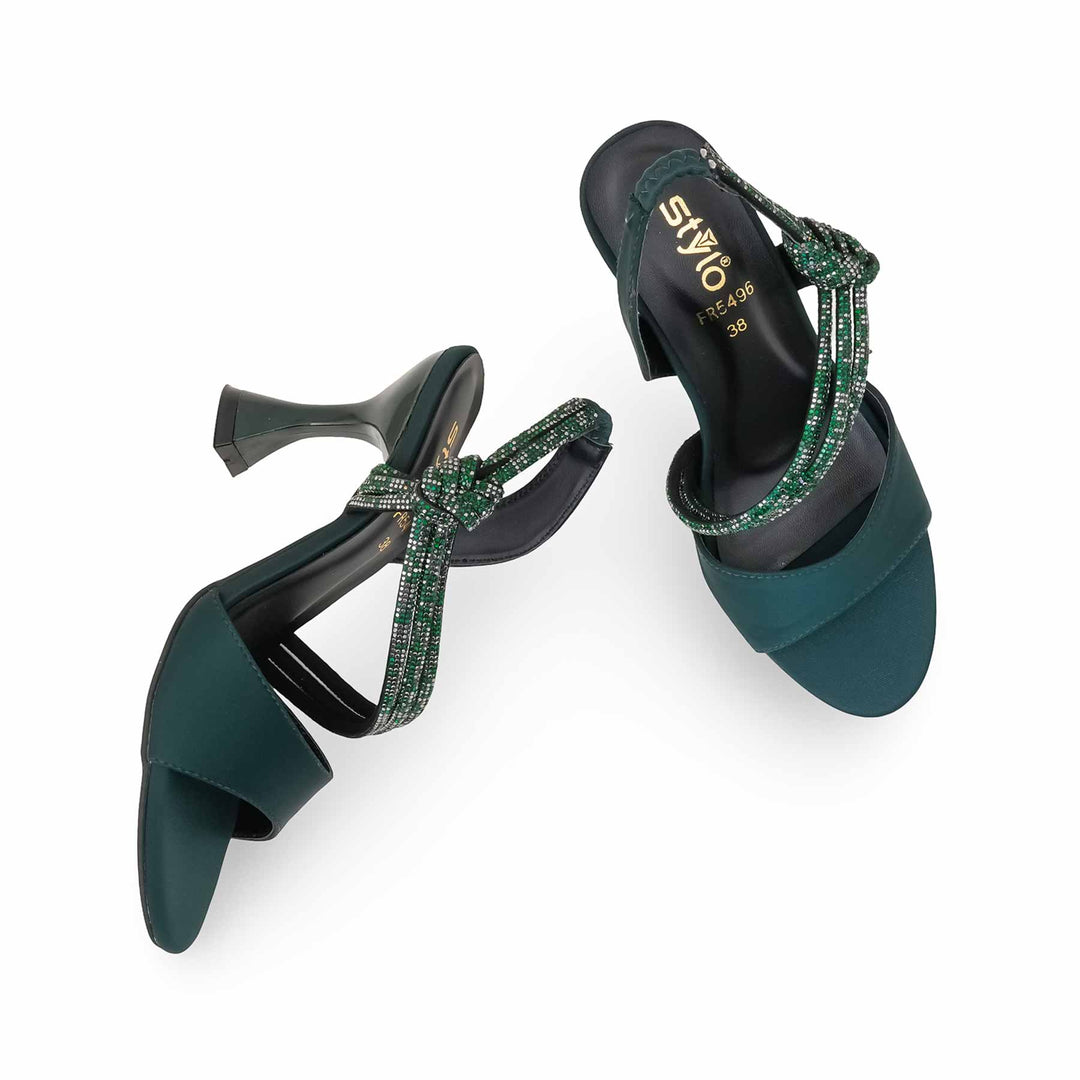 Green Formal Sandal For Women FR5496