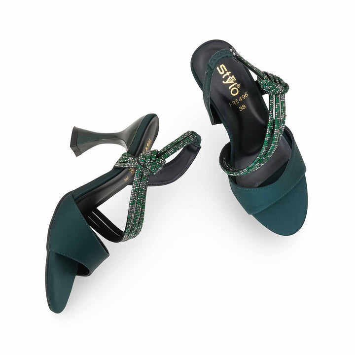 Green Formal Sandal For Women FR5496