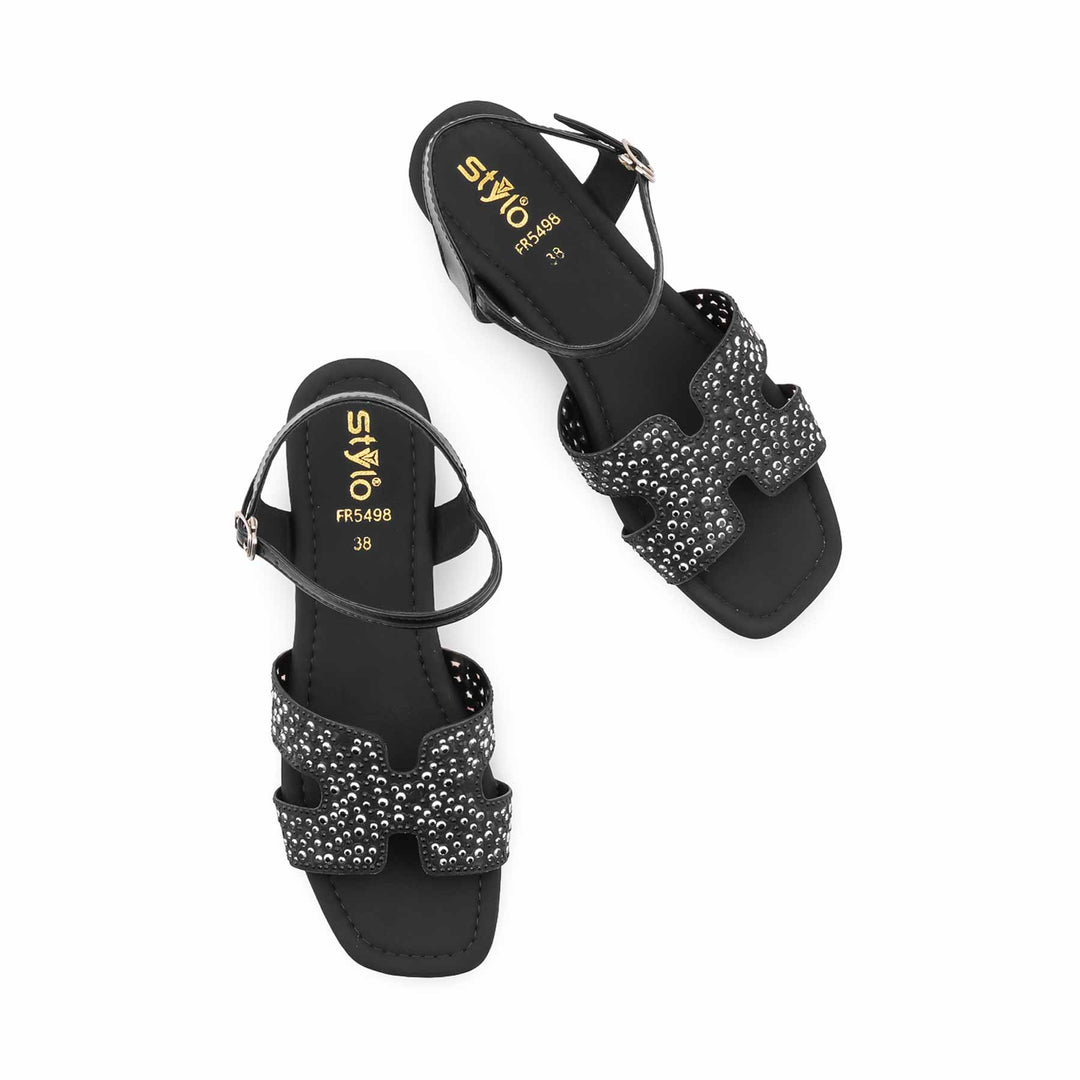 Black Formal Sandal For Women FR5498