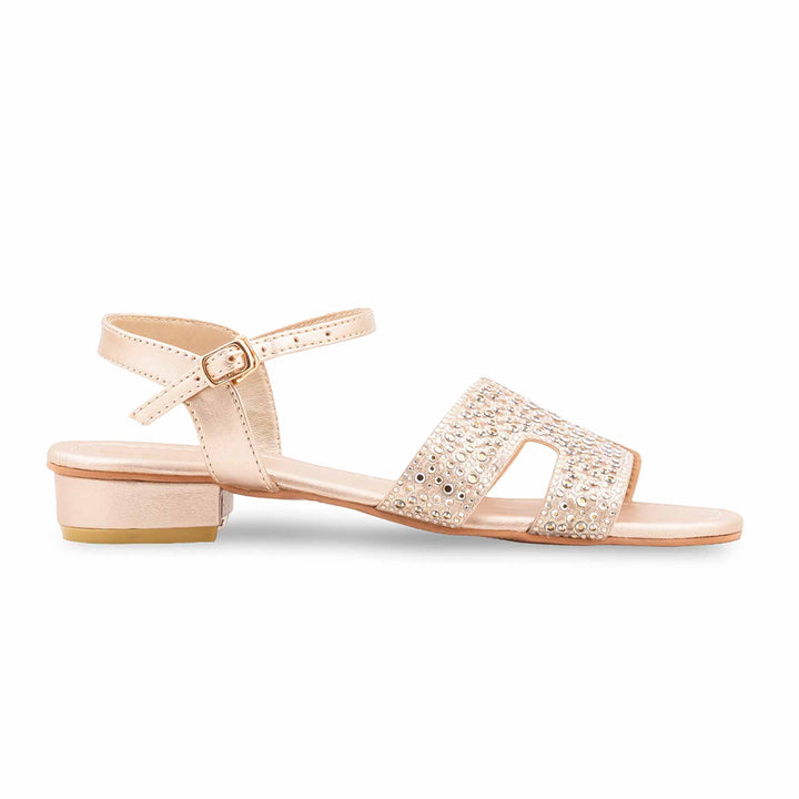 Golden Formal Sandal For Ladies FR5498