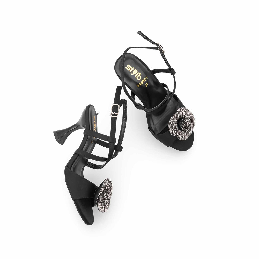 Black Formal Sandal For Women FR5501